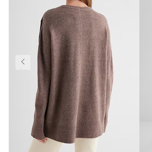 Novelty Button Tunic Sweater - Picture 3 of 5